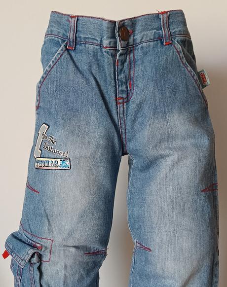 Bunda + džínové kalhoty mašinka tomáš, 98