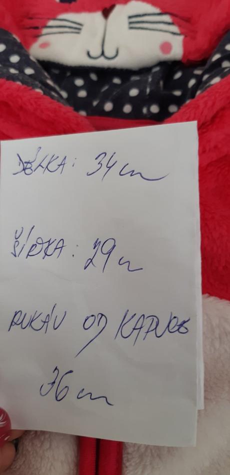 Mikina chlupatá kočička vel. 92, 92