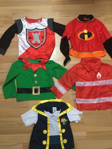 Karnevalový kostým-hasič,rytíř,pirát, 