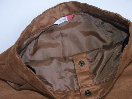 P129 hnědá sukně imitace kůže vel. 7 let, john lewis,122