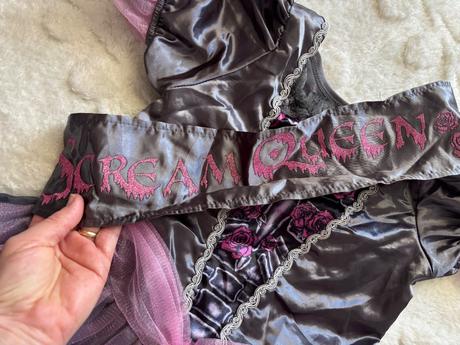 K1/ kostým královna hrůzy/ kostlivka  - v.7/8 let, 