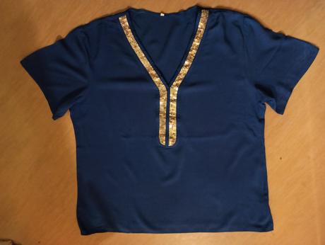 Triko se stříbrnými flitry xxl, xxl