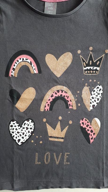 Dětské tričko se třpytivými obrázky, 128, zn.pepco, pepco,128