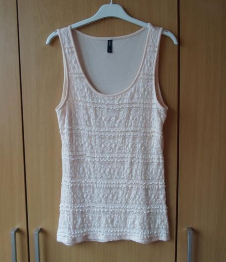 Růžové meruňkové tričko tílko top, m