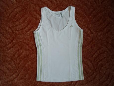 Bílé tričko tílko top adidas, adidas,l
