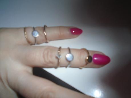 Prstýnky 6ks bižuterie,