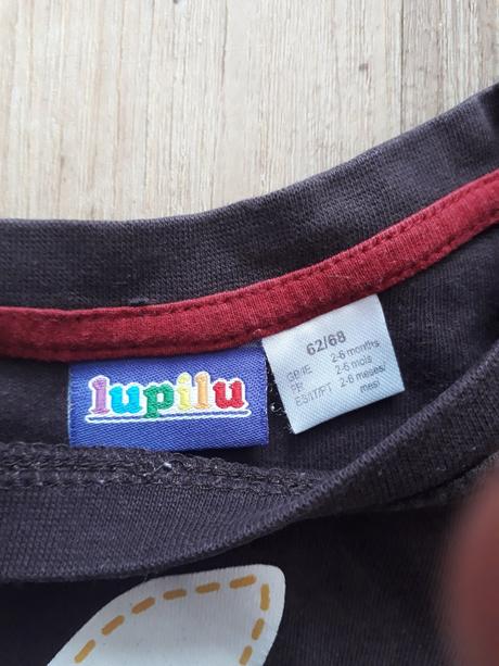 Tričko dlouhý rukáv 62/68, lupilu,62