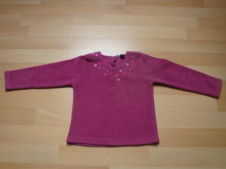 Mikina - růžovo-fialová se srdíčky, tu,98