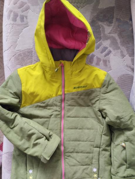 Krásná zimní kvalitní bunda ziener 128 jako nová, 128