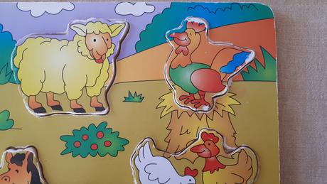 Dřevěná vkládačka pro nejmenší,