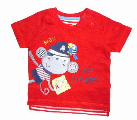 Bavlněné tričko s opičkou vel. 74, george,74