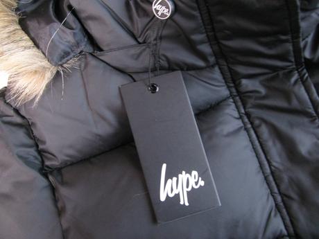 Zimní bunda s kapucí cropped hype, 140