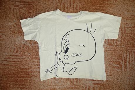 Dívčí crop tričko s tweetym vel. 134-140, pepperts,134