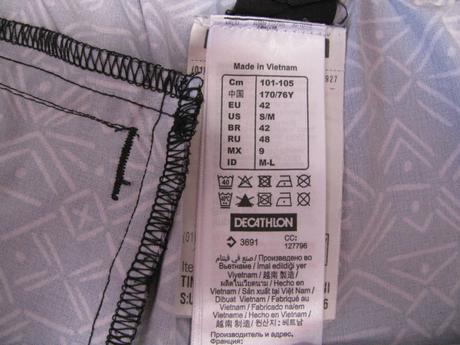 Černé pružné dámské šortky se vzorem, decathlon,42