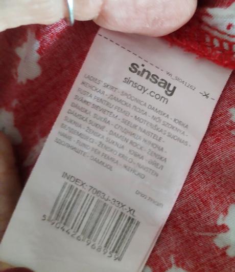 Zavinovací sukně vel.m-l, sinsay,l / m
