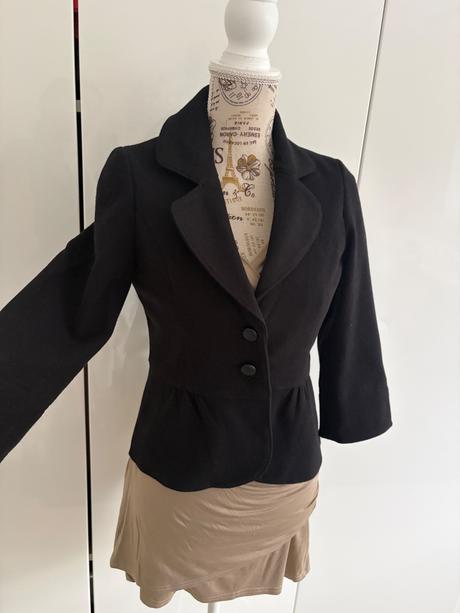 Teple cerne sako 3/4 rukáv amisu 34, amisu,34