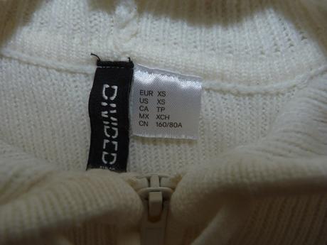 Hm propínací svetřík vel.xs/164/170, h&m,xs