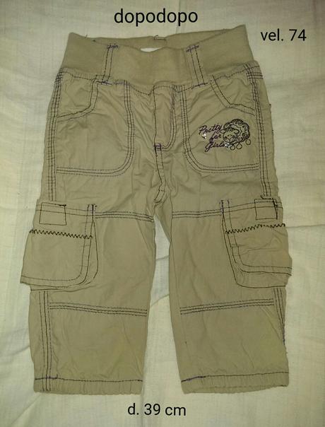 Kalhoty teplejší, dopodopo,74