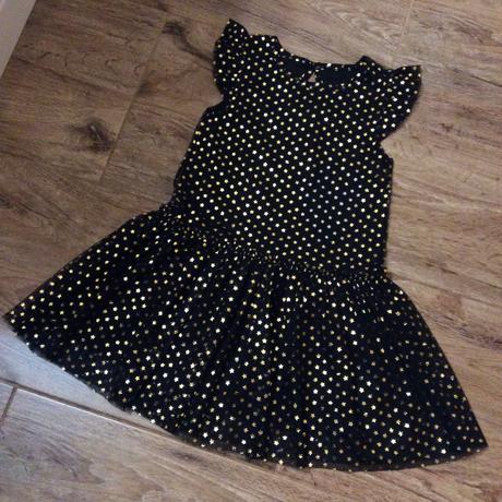 Slavnostní šaty se zlatými hvězdičkami, matalan,116