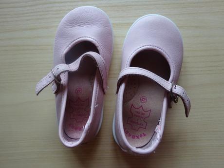 Kožené růžové balerínky, vel. 22, texbasic,22