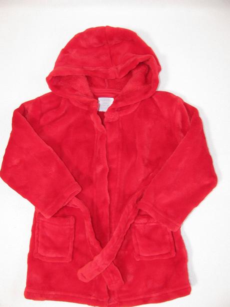 Fleecový župan s kapucí-vel.12-18 měs., primark,86