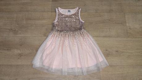 Slavnostní šatičky s flitry little kids vel. 128, 128