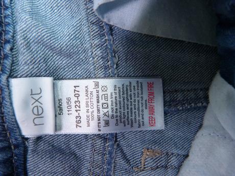 Next šortky s perličkami vel. 110, next,110