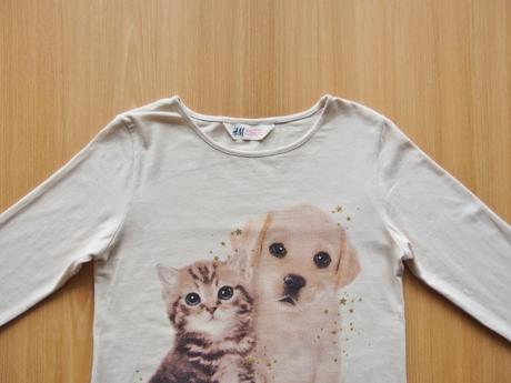 Tričko / triko dlouhý rukáv h&m 140-146 top stav, h&m,140