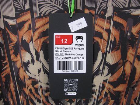 Chlapecké tiger elastické tričko venum, 140