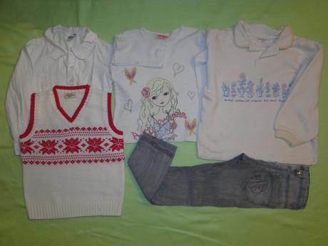 5ks v.128 halenka/košile vesta triko mikina rifle, 122–134