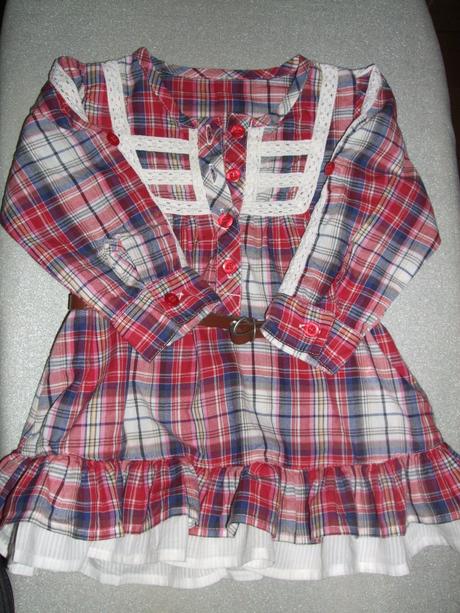 Károvaná tunika s opaskom zn. matalan, matalan,80