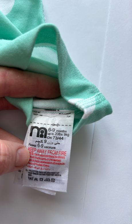 Overálek letní s puntíky - v.6/9 mes. zn. montherc, 74