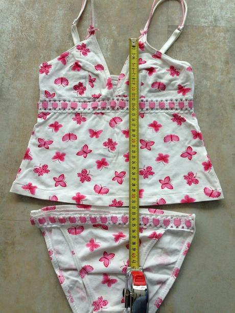 Něžná prádlová souprava top motýlci  vel. 36-38, b, s