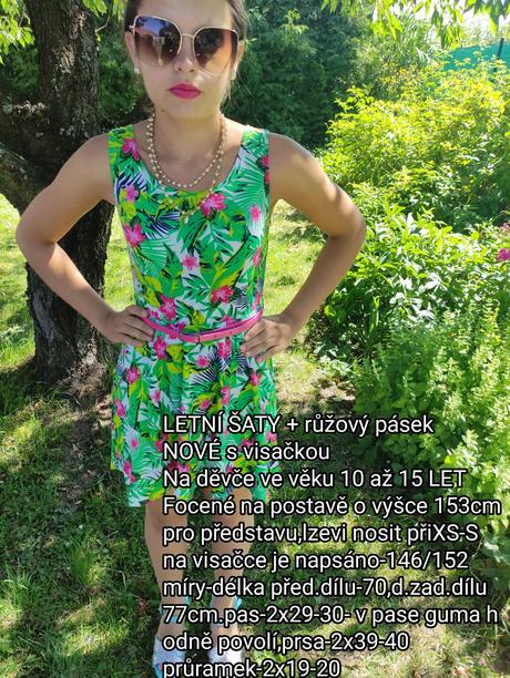 Šaty - nové,věk 9-15 let,xs- s, xs