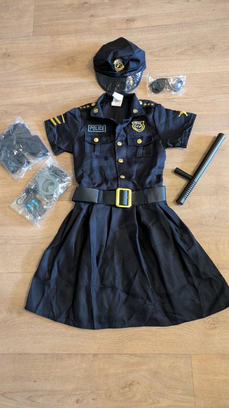 Ka150 karnevalový kostým policistka 10 - 12 let,