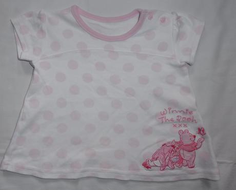 V57. mini šaty/tunika s medvídkem pú 0-3 měs., disney,62