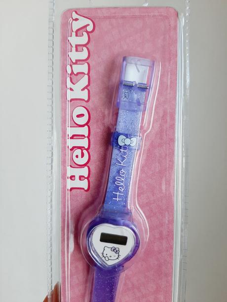 Nové fialové modré digitální hodinky hello kitty,