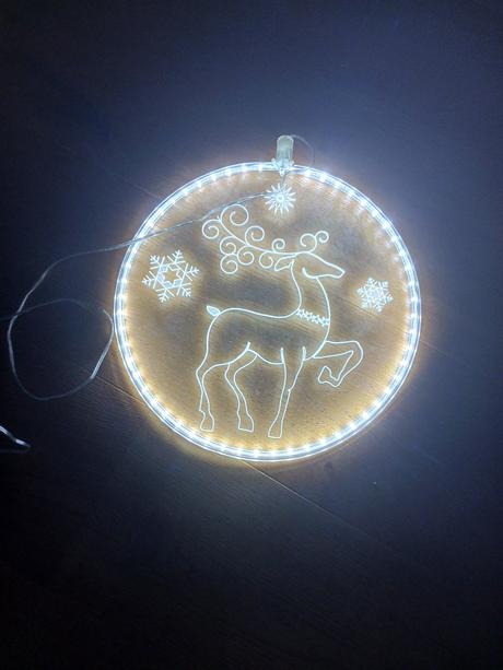 Velká svítící dekorace 3x, 