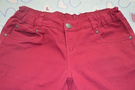 152 elastické kalhoty džíny vínové regulace v pase, crashone,152