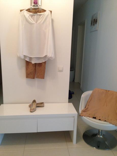 Kalhoty a halenka zara,vel.l sukne sisley+botky 35, zara,l