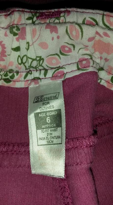 Malinové manšestráky vel. 116, st. bernard,116