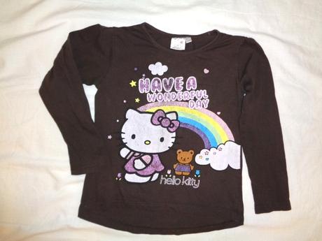 Krásné hnědé tričko hellou kitty, 116