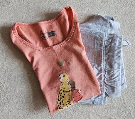 Dívčí kraťasy + tričko na ramínka, vel.134, pepperts,134