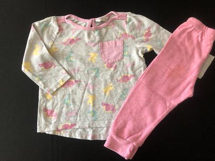 Vel. 80 pyžamový komplet s dinosaury, 80