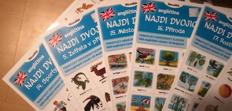 Pexeso anglické nářadí příroda rostliny,