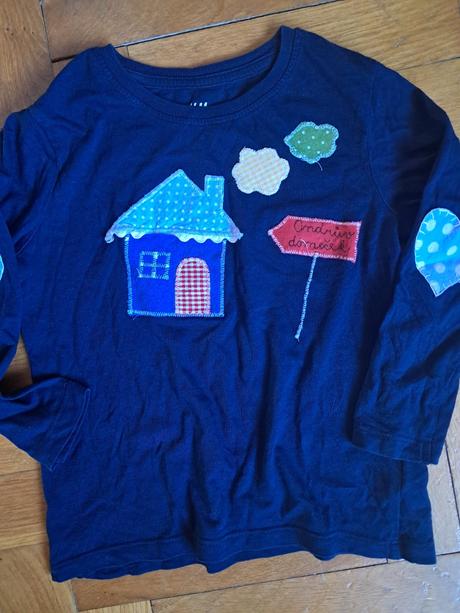 Tričko s domečekem, h&m,104