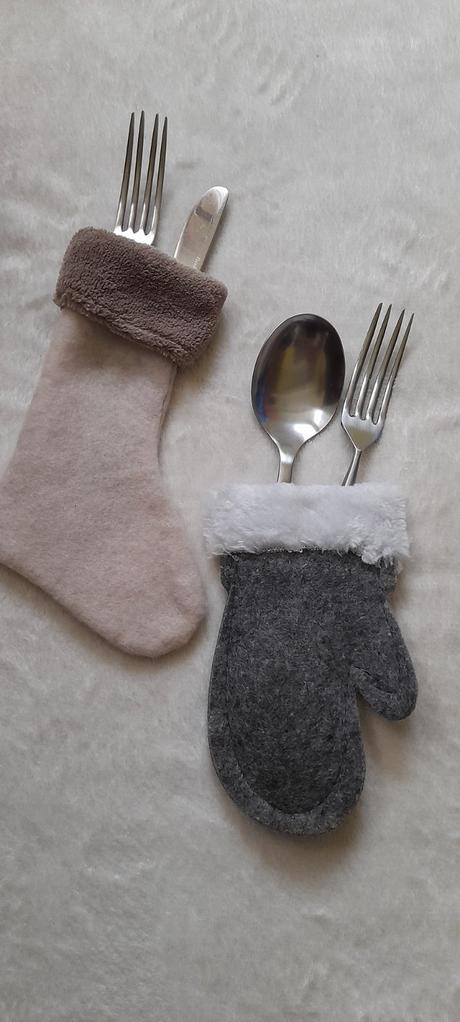 Vánoční pouzdro na příbory 4ks,