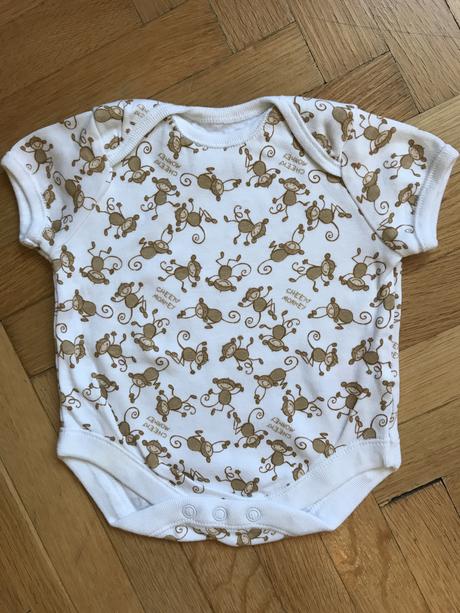 3ks dětské body krátký rukáv , c&a,56