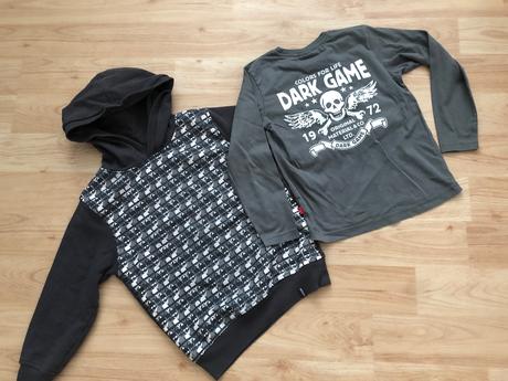 Mikina a tricko sede s lebkou 116-122-128, 122