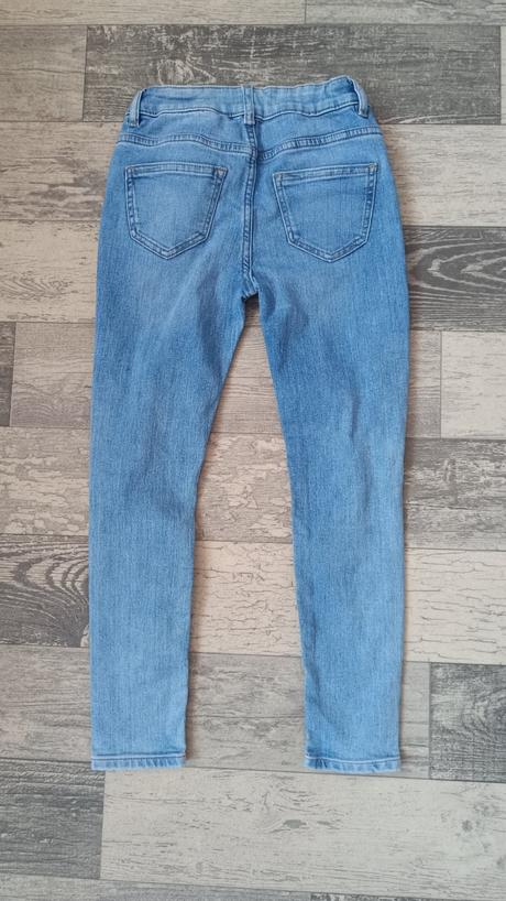 Rifle skiny trhané elastické dívčí v.140, marks & spencer,140